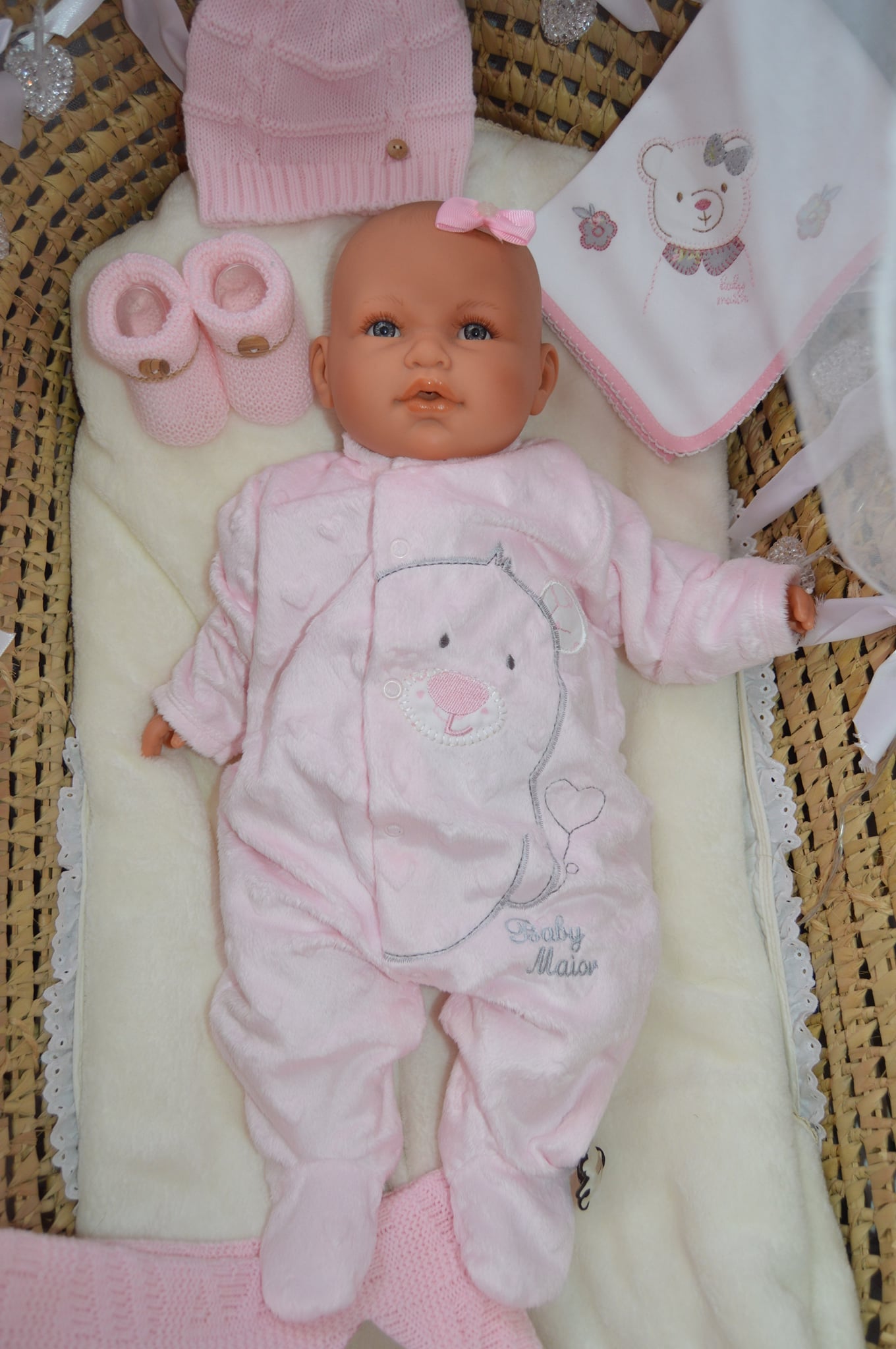 Babygrow de veludo Pipoca Ursinho