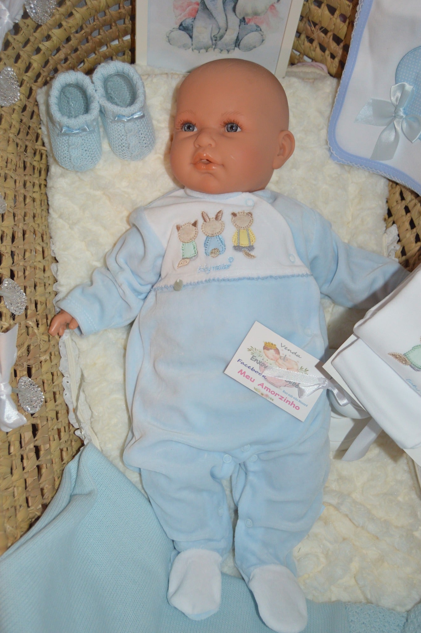 Babygrow de Veludo Animais