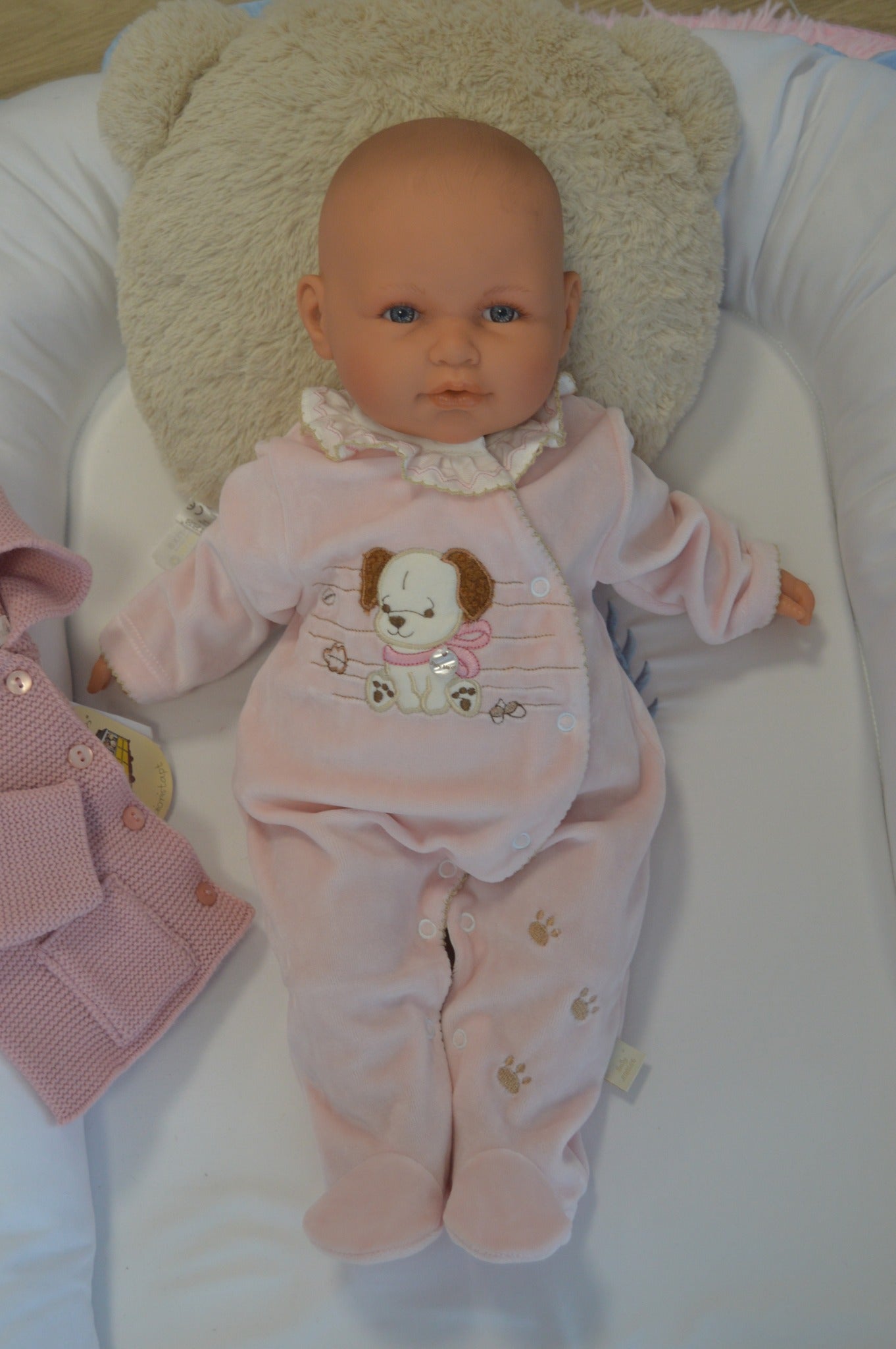 Babygrow de veludo Cãozinho
