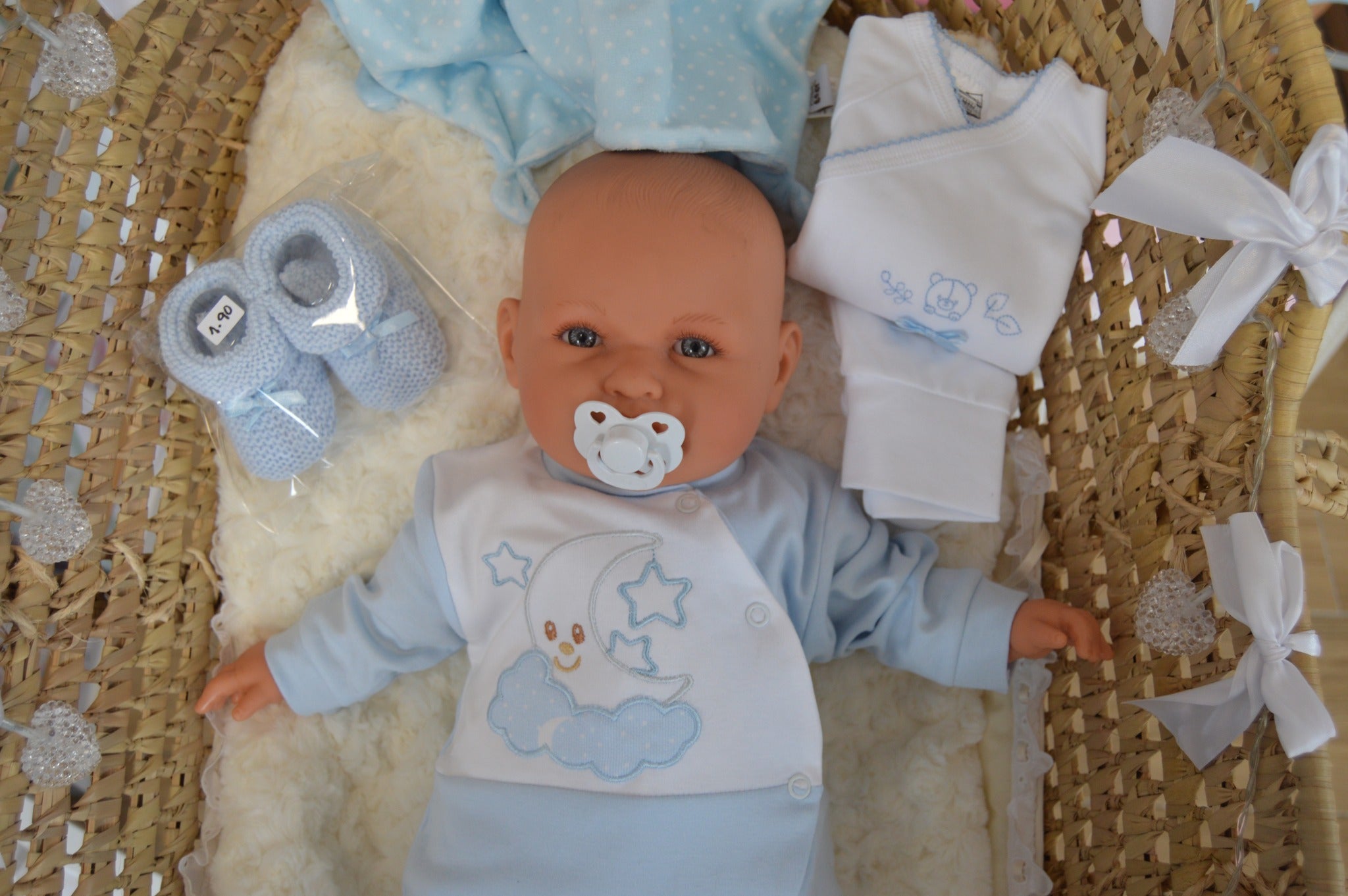 Babygrow de Algodão Lua e Estrela