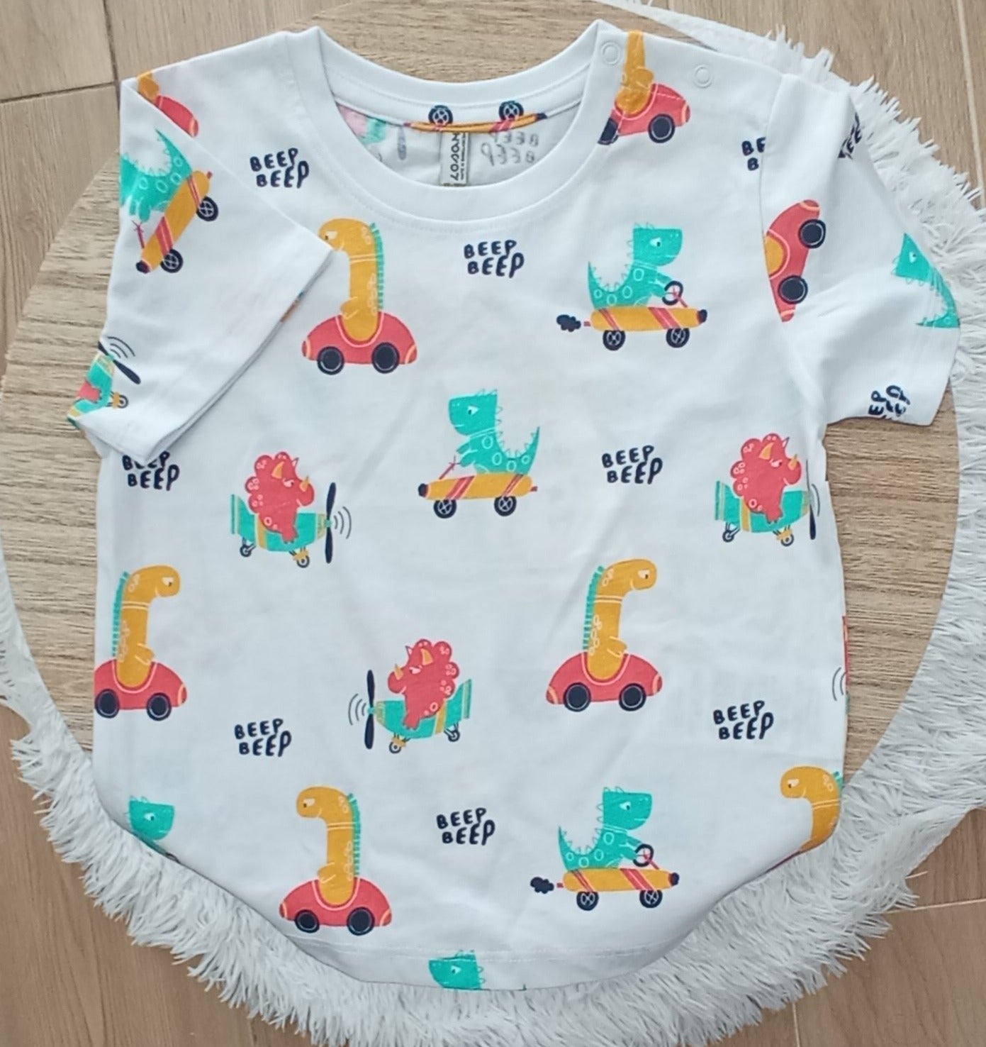 T-Shirt de Manga Curta Dinossauros