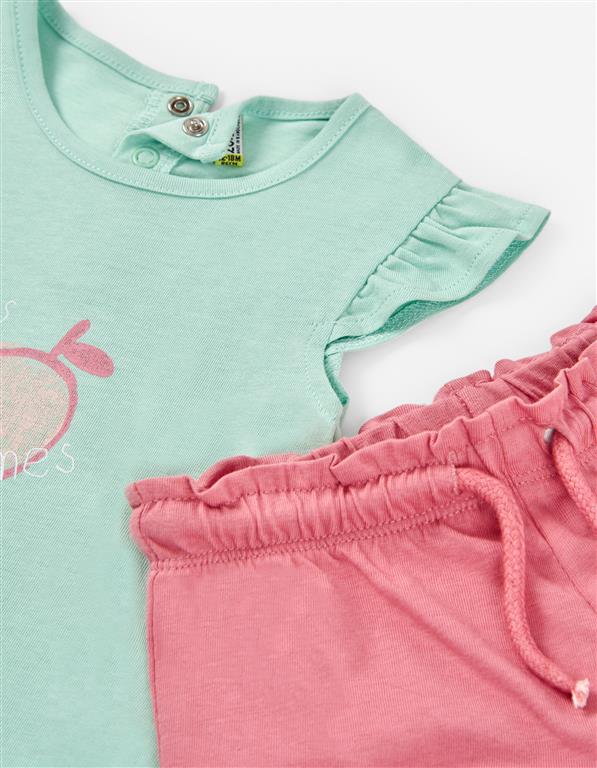 Conjunto de Algodão abacate