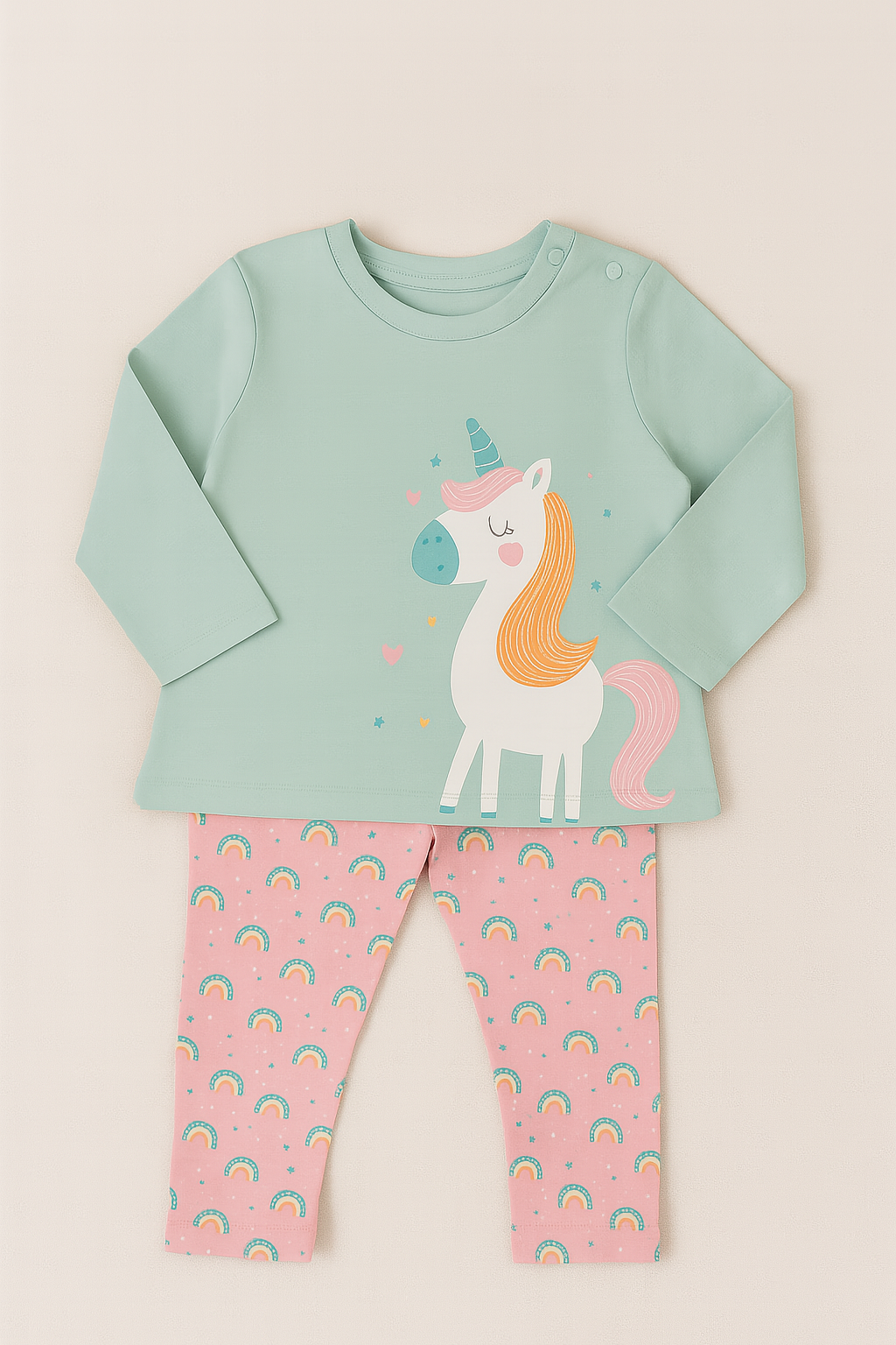 Conjunto Unicórnio Encantado (6-36 meses)