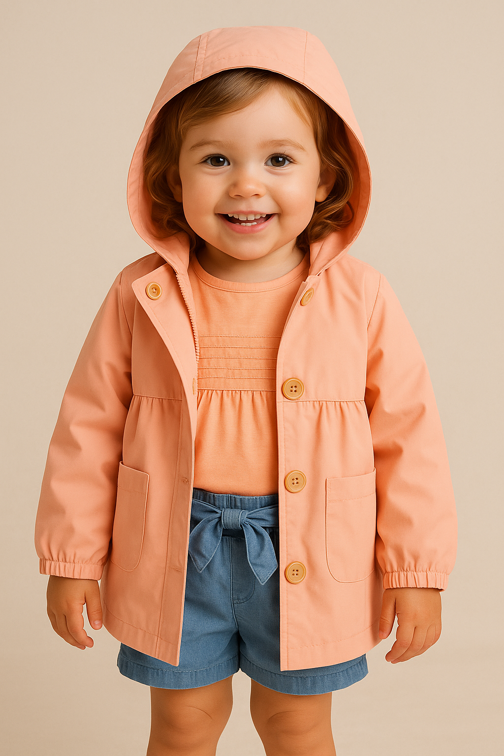 Parka de Verão Forrada Menina