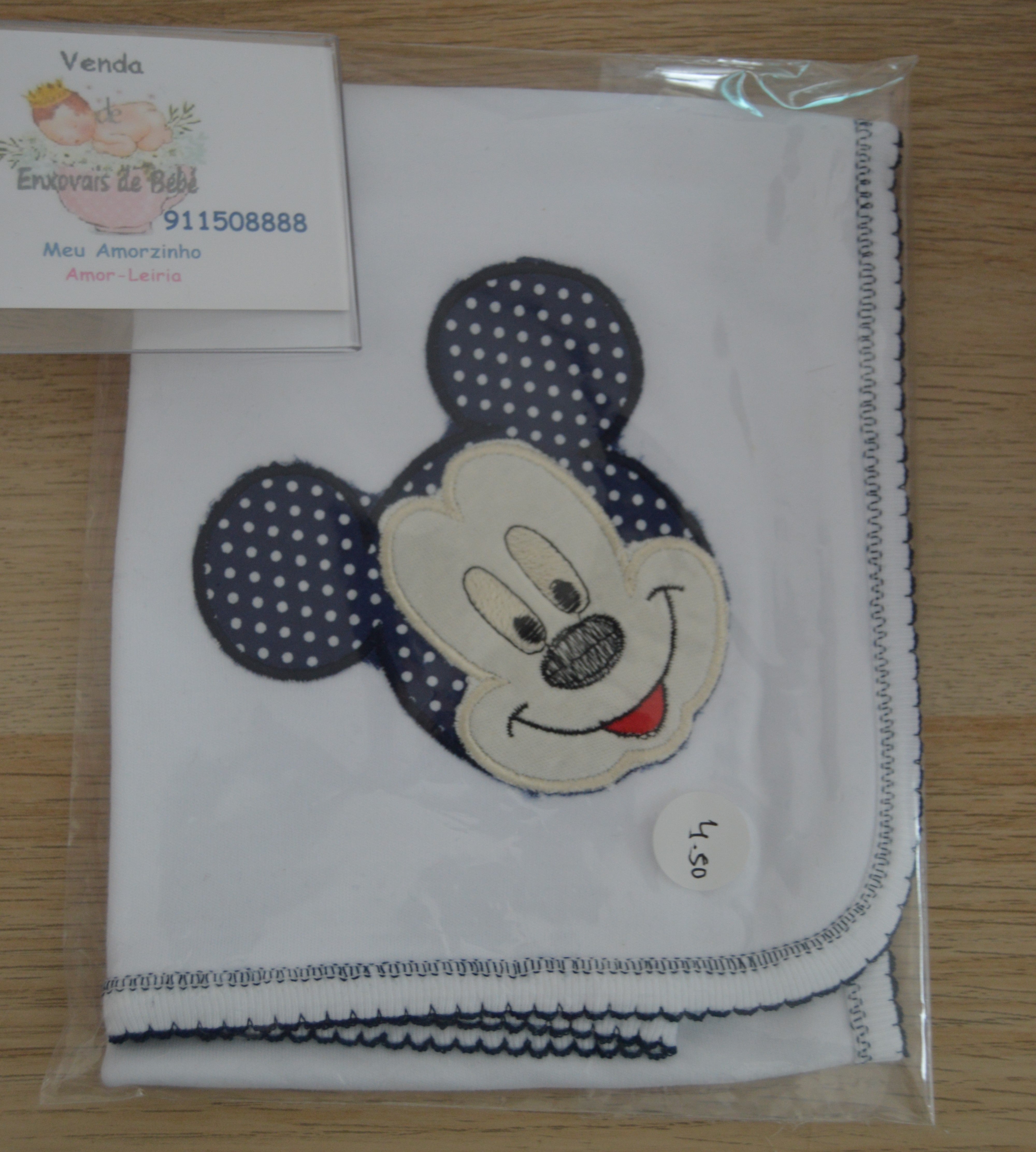 Fralda 100% Algodão Mickey