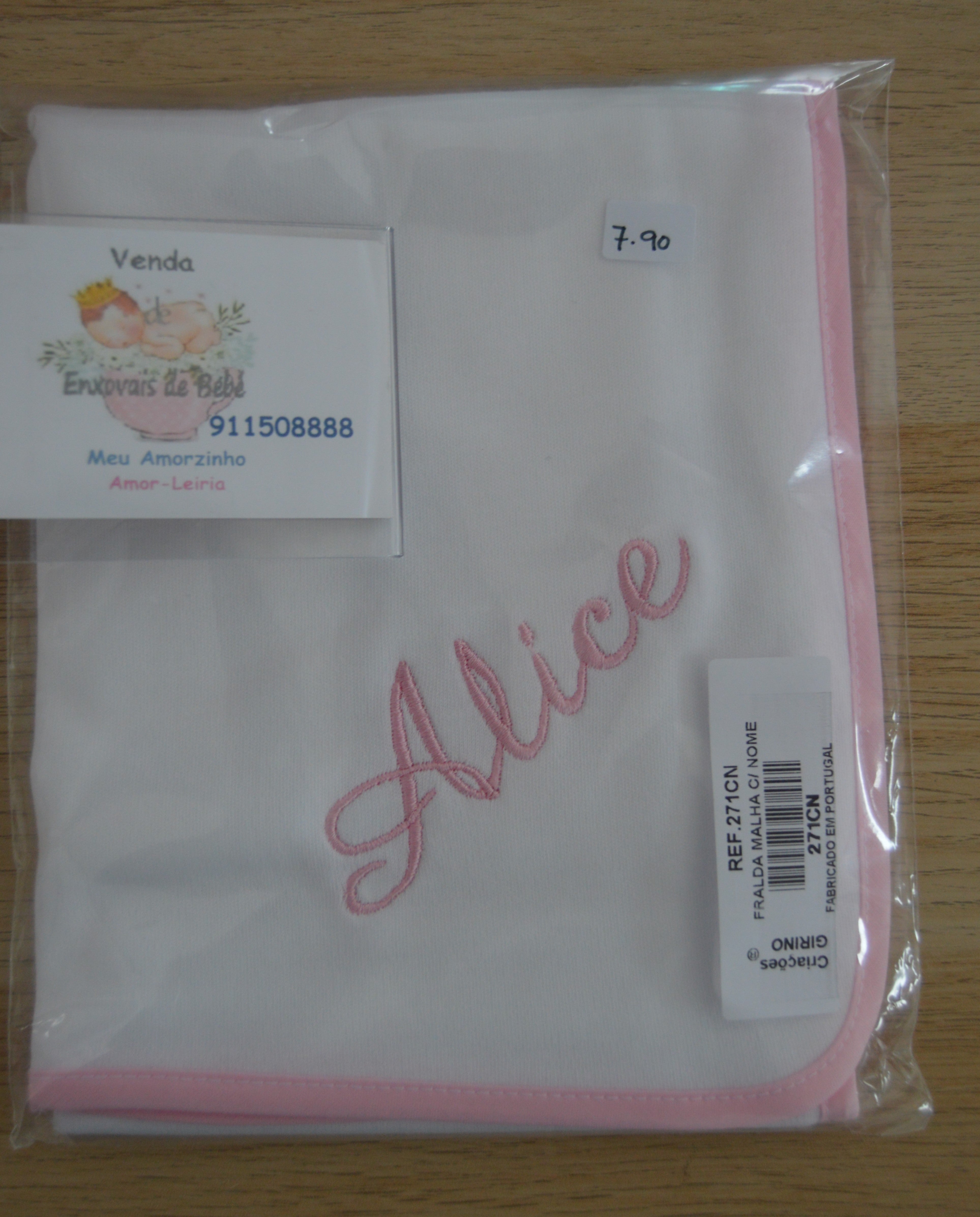 Fraldas Personalizadas com o Nome do Bebé