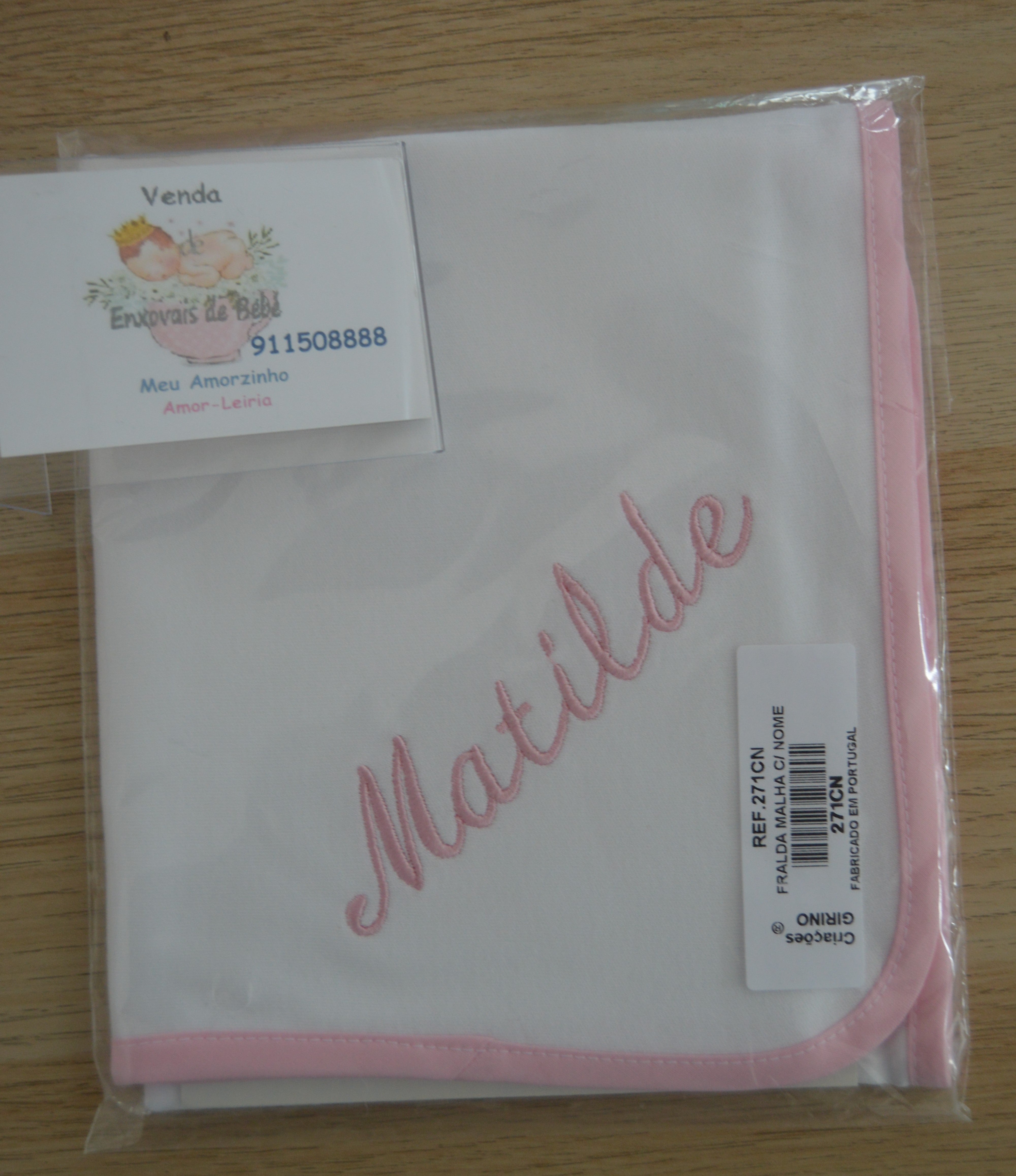 Fraldas Personalizadas com o Nome do Bebé