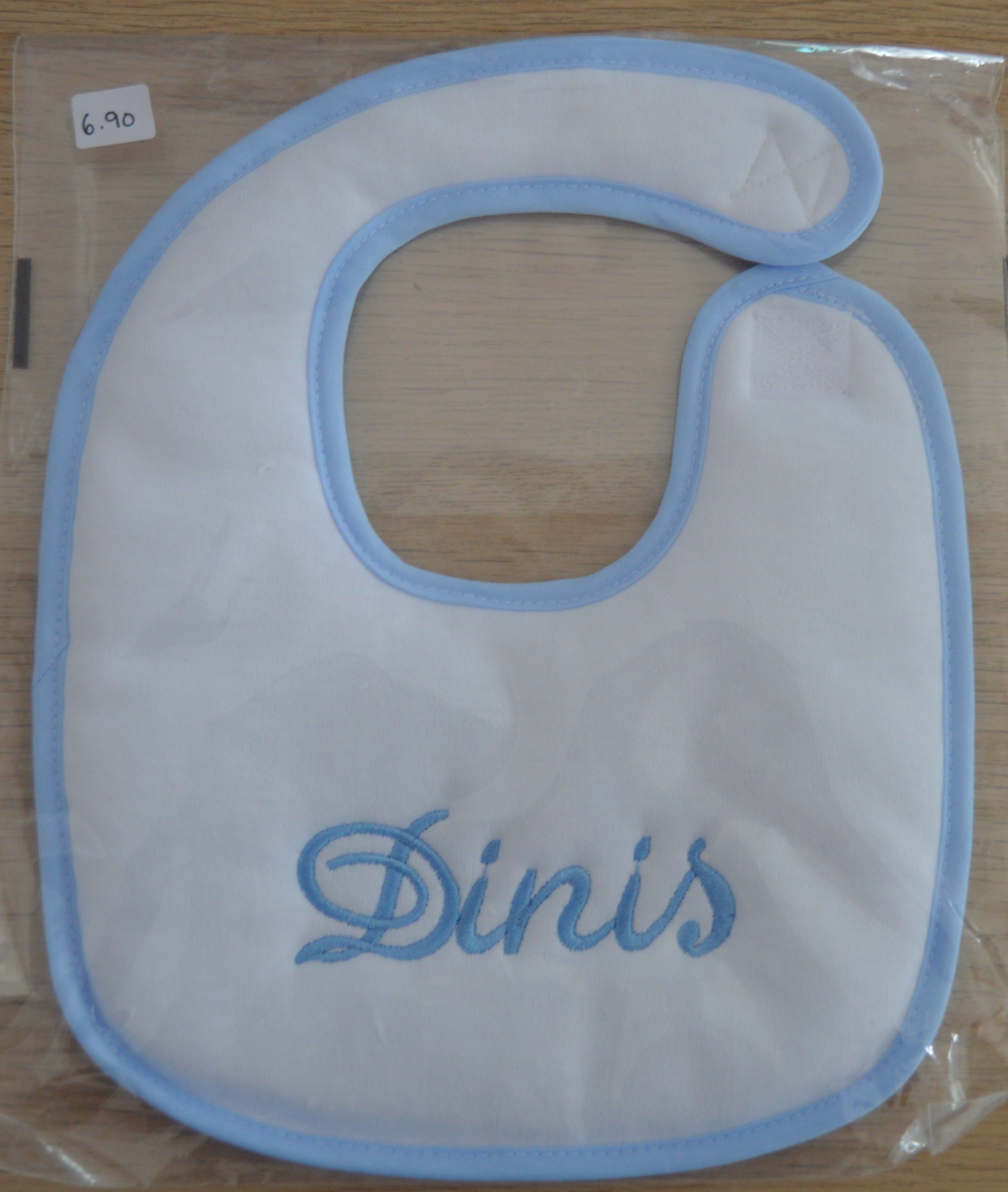 Babete Personalizado com o nome do Bebé Menino