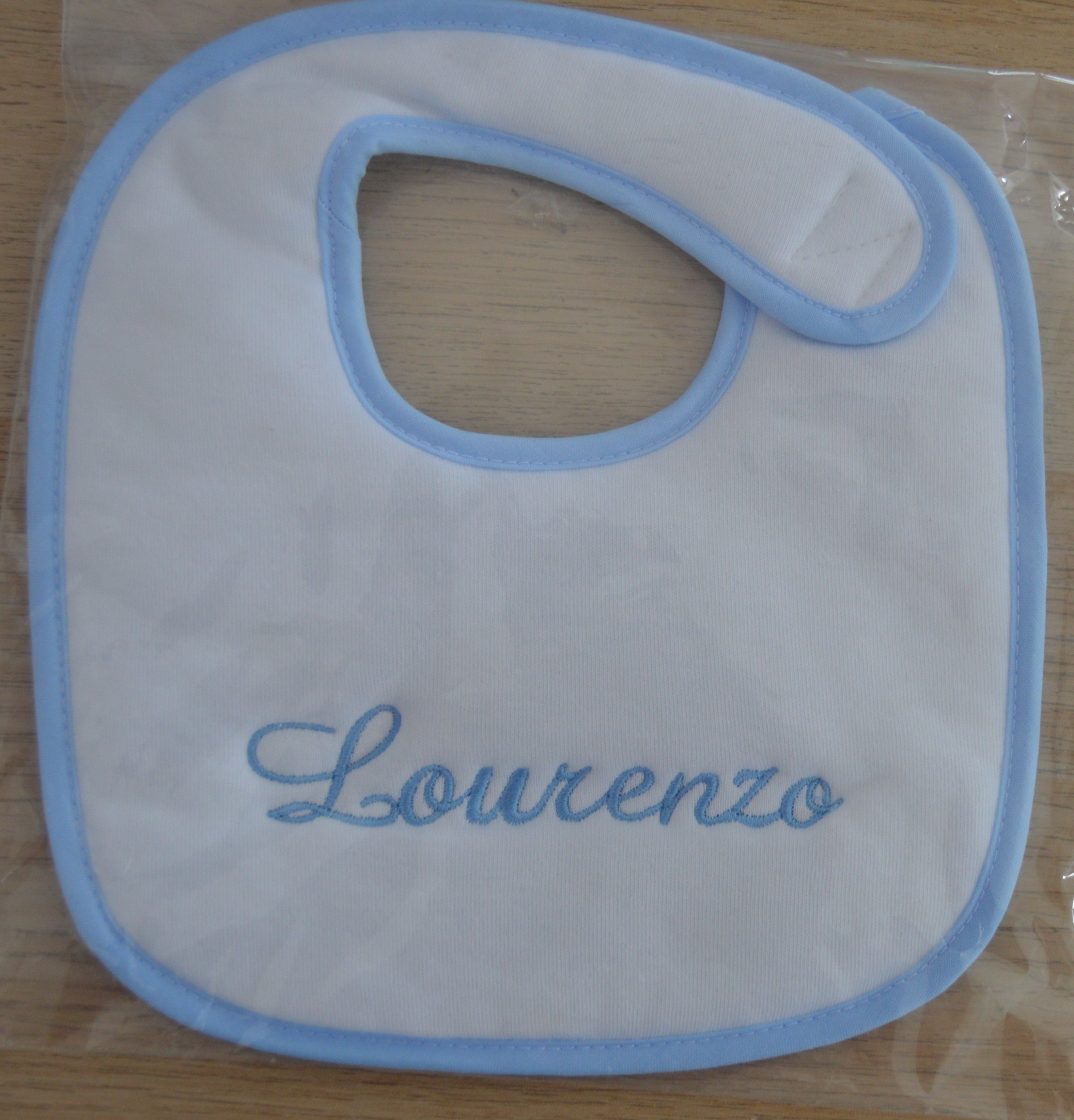 Babete Personalizado com o nome do Bebé Menino
