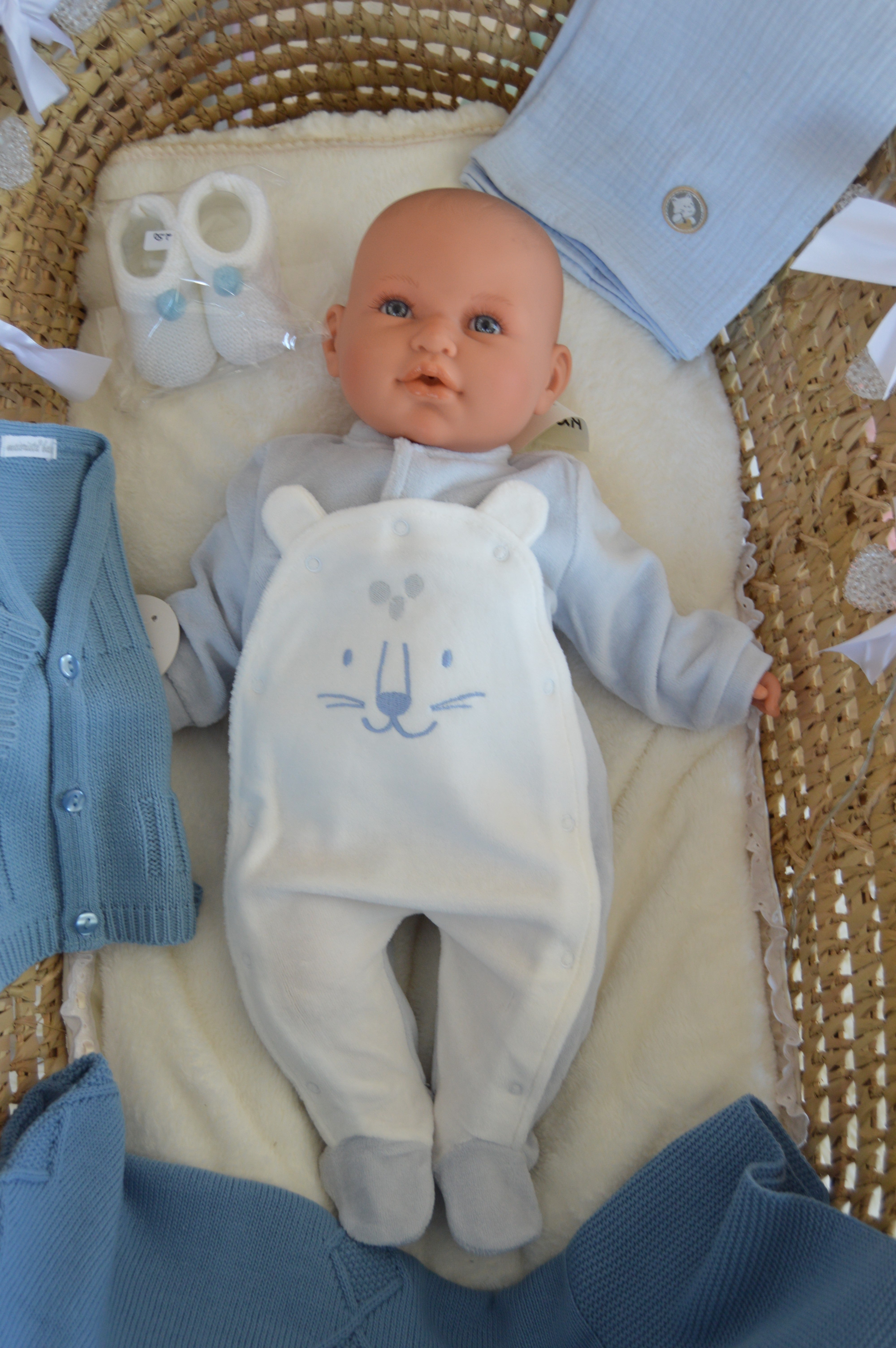 Babygrow de veludo ursinho