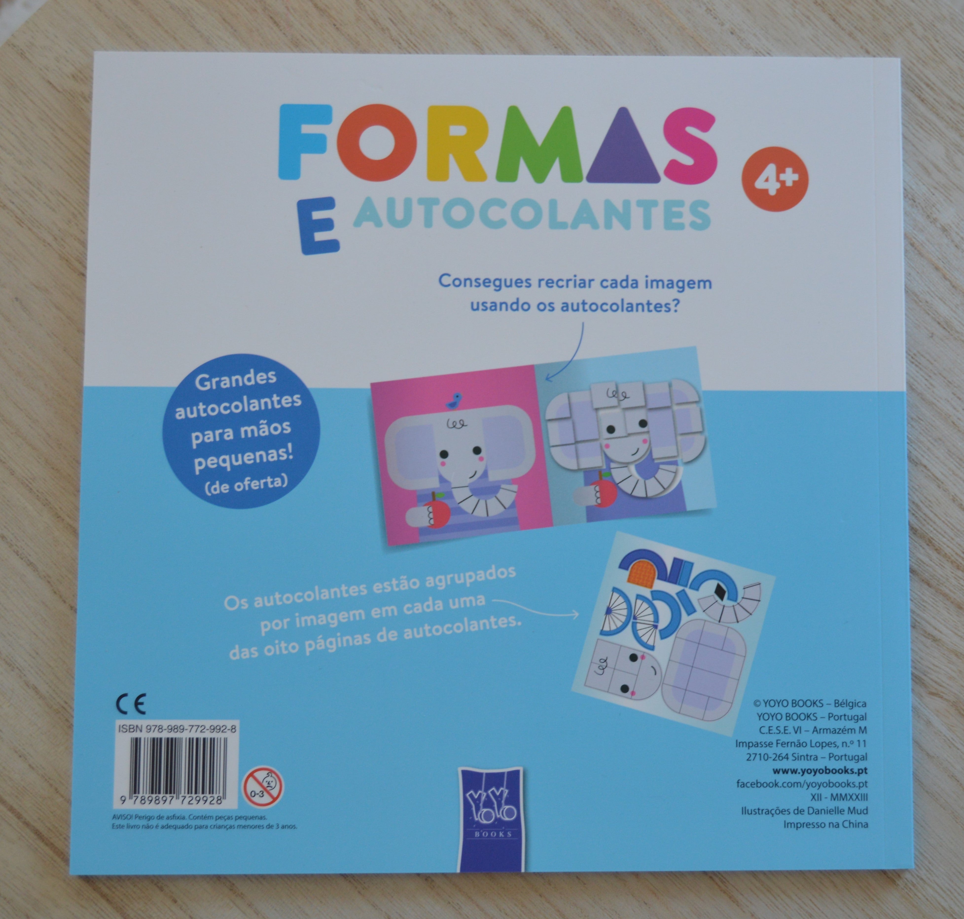 Livro Formas e Autocolantes Borboleta + 4