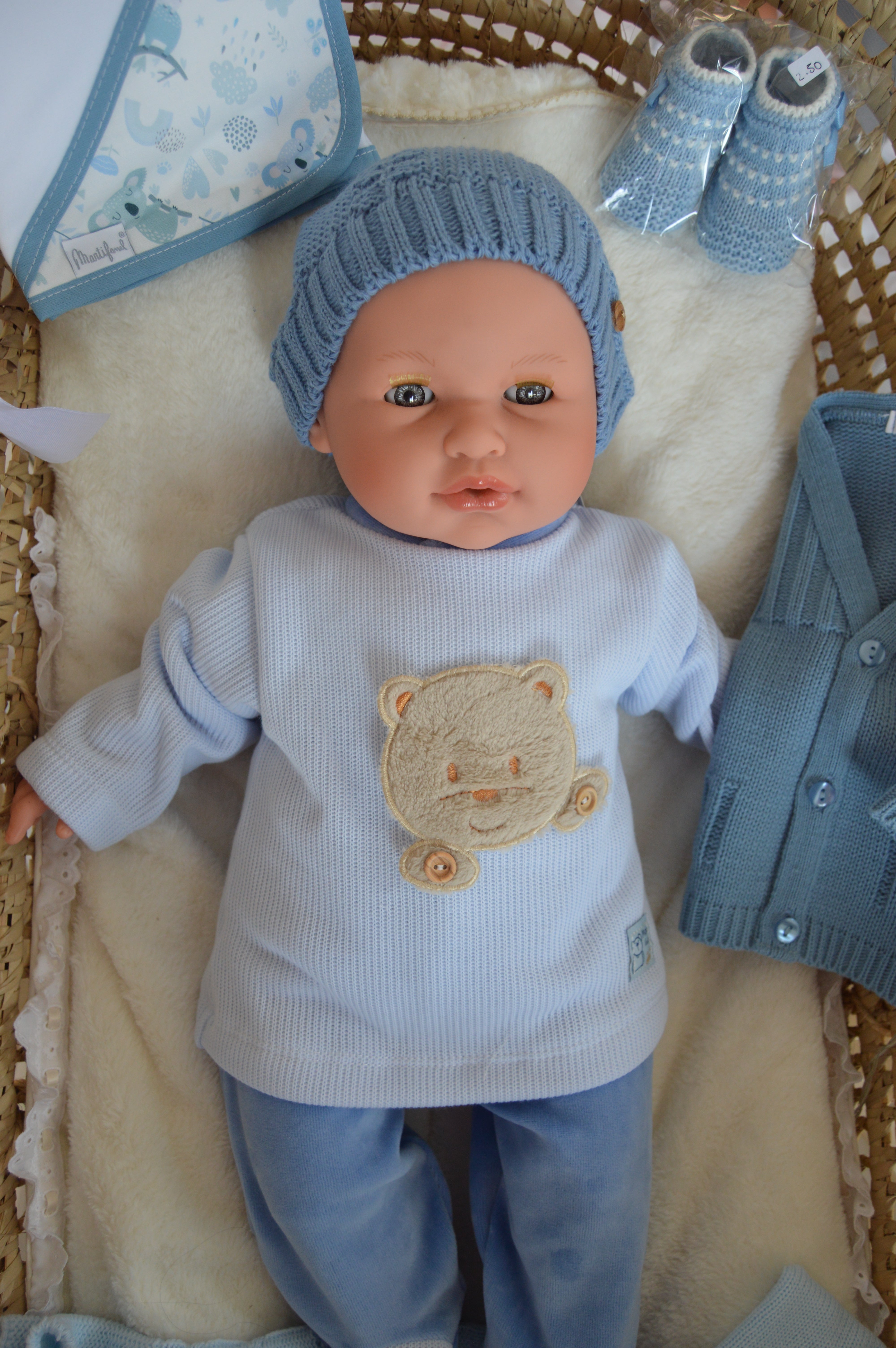 Babygrow veludo Duas peças Ursinho