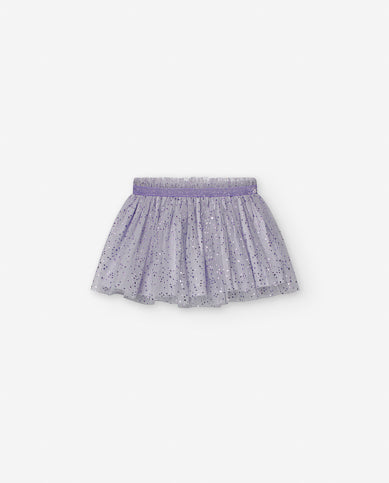 Saia de Tule com Brilhantes