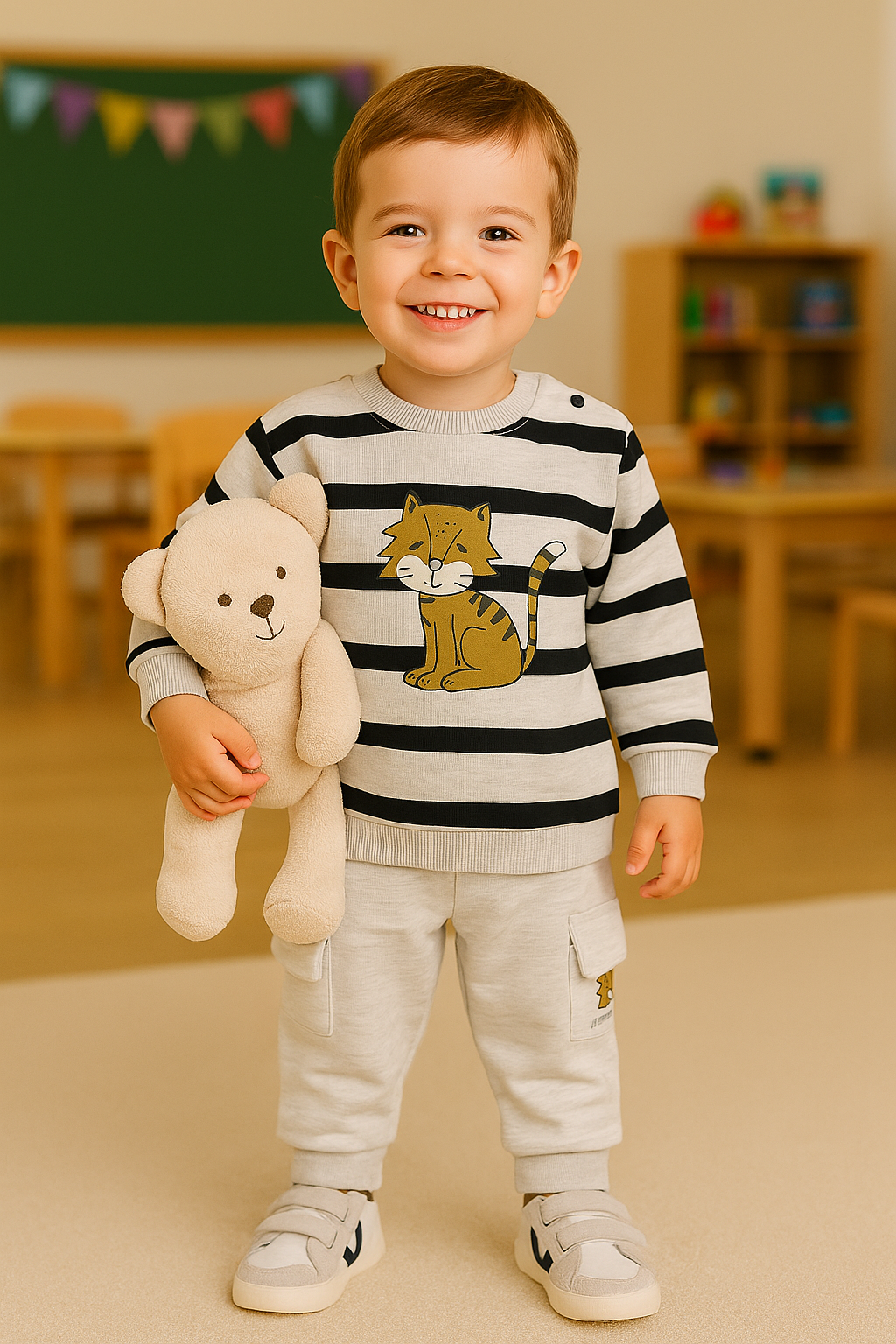 đŸ Calças Felpudas âHappy Moodâ â Outono/Inverno 6-36 meses