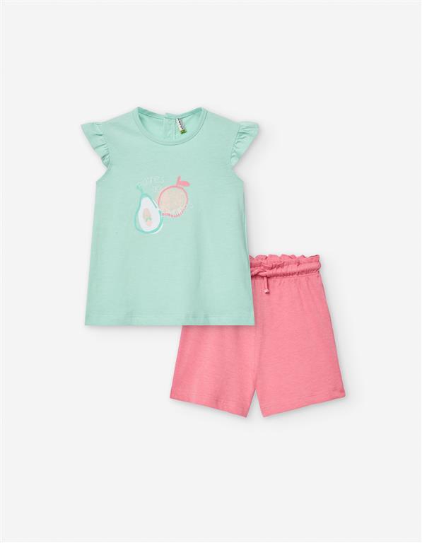 Conjunto de Algodão abacate