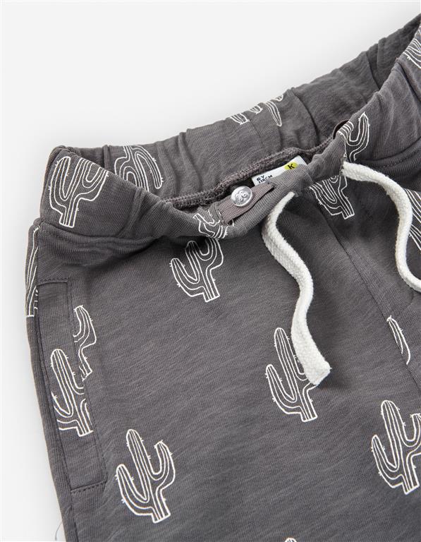 Calções “Cactus Cool” – Cinzento Estampado
