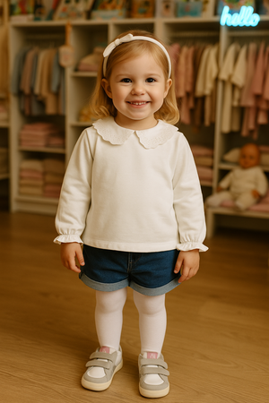 Calções de Ganga escura dos 6-9 meses aos 7 anos