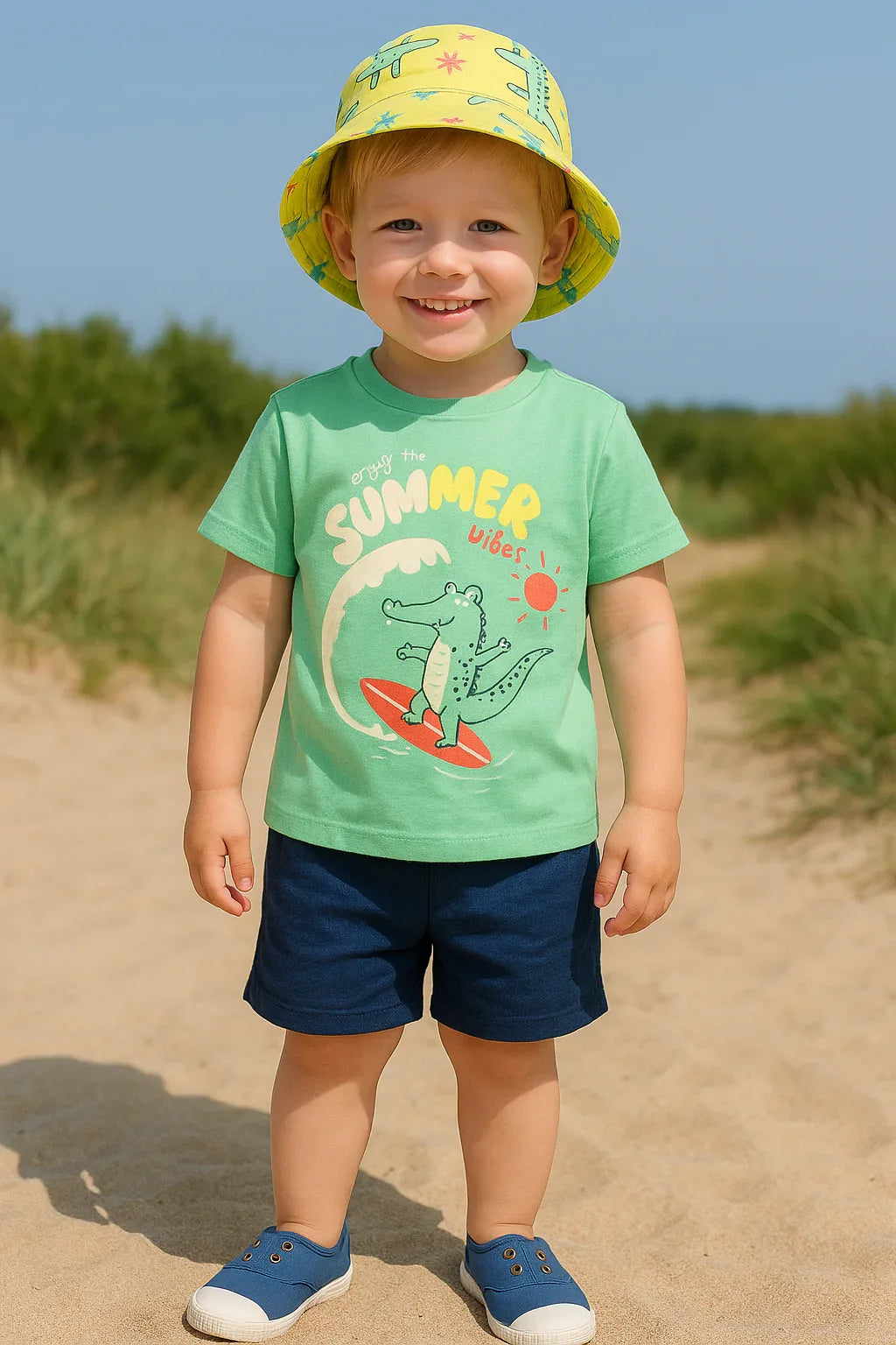 Conjunto Summer Vibes T-shirt e Calções Menino 3-24M