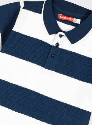 Polo Riscas Marinho e Branco | Menino 1-6 Anos