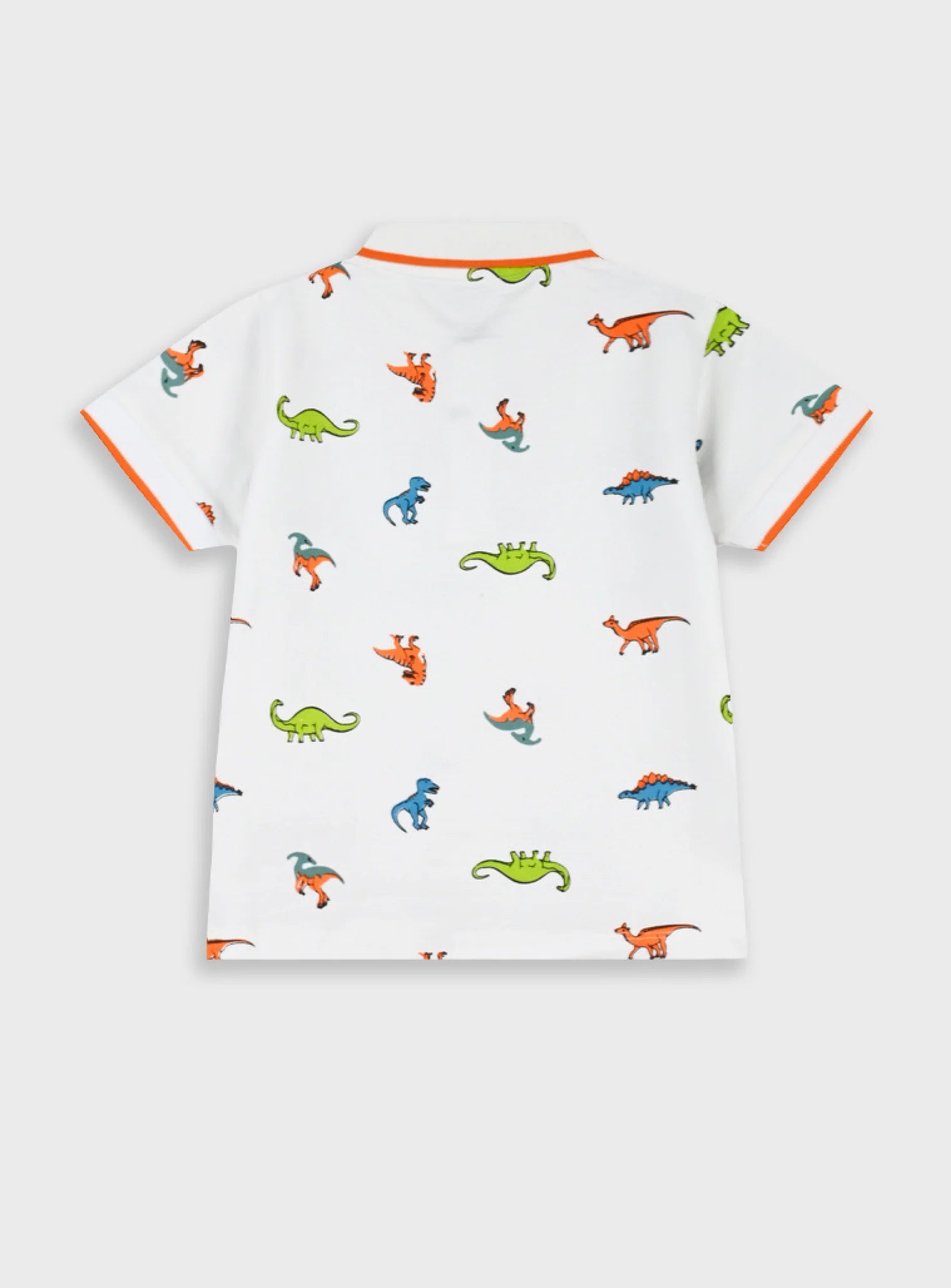 Polo Dinossauros Coloridos em Algodão | Menino 1-6 Anos