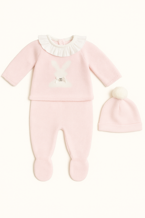 🍼Conjunto Rosa Bebé com Coelhinho
