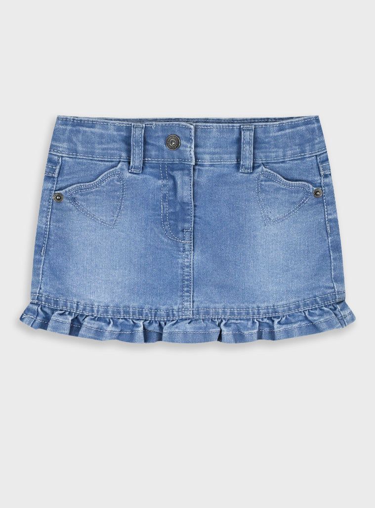 Saia Ganga com Folho e Corações | Menina 12 meses-6 Anos