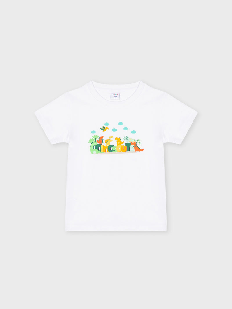 T-shirt de menino Dinossauros