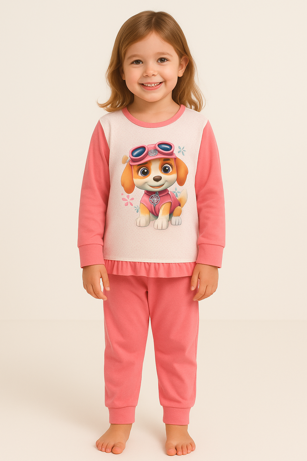 Pijama Menina Skye Rosa – Patrulha Pata | Conforto & Doçura