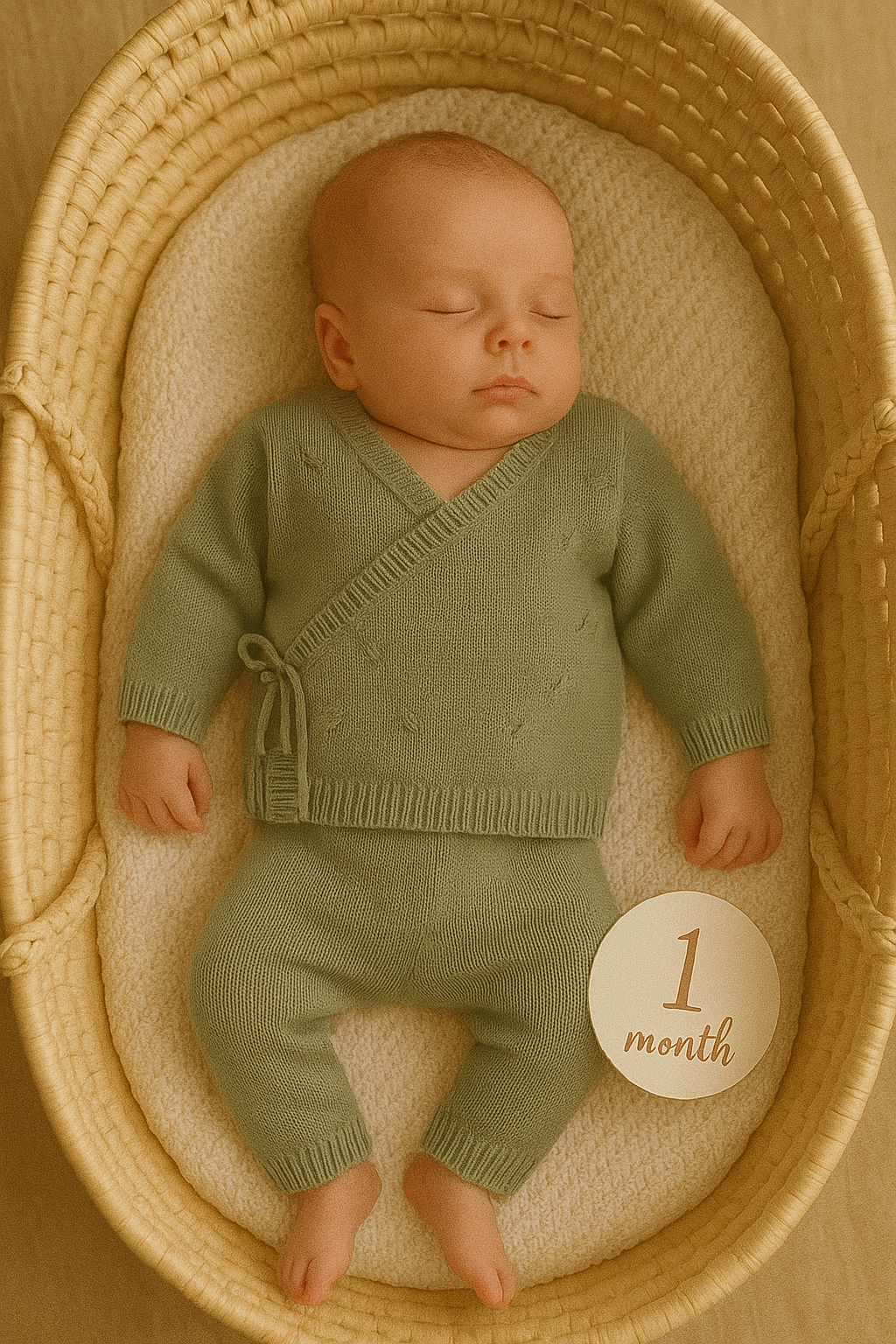 Conjunto de Malha Inverno para Bebé | 2 Peças