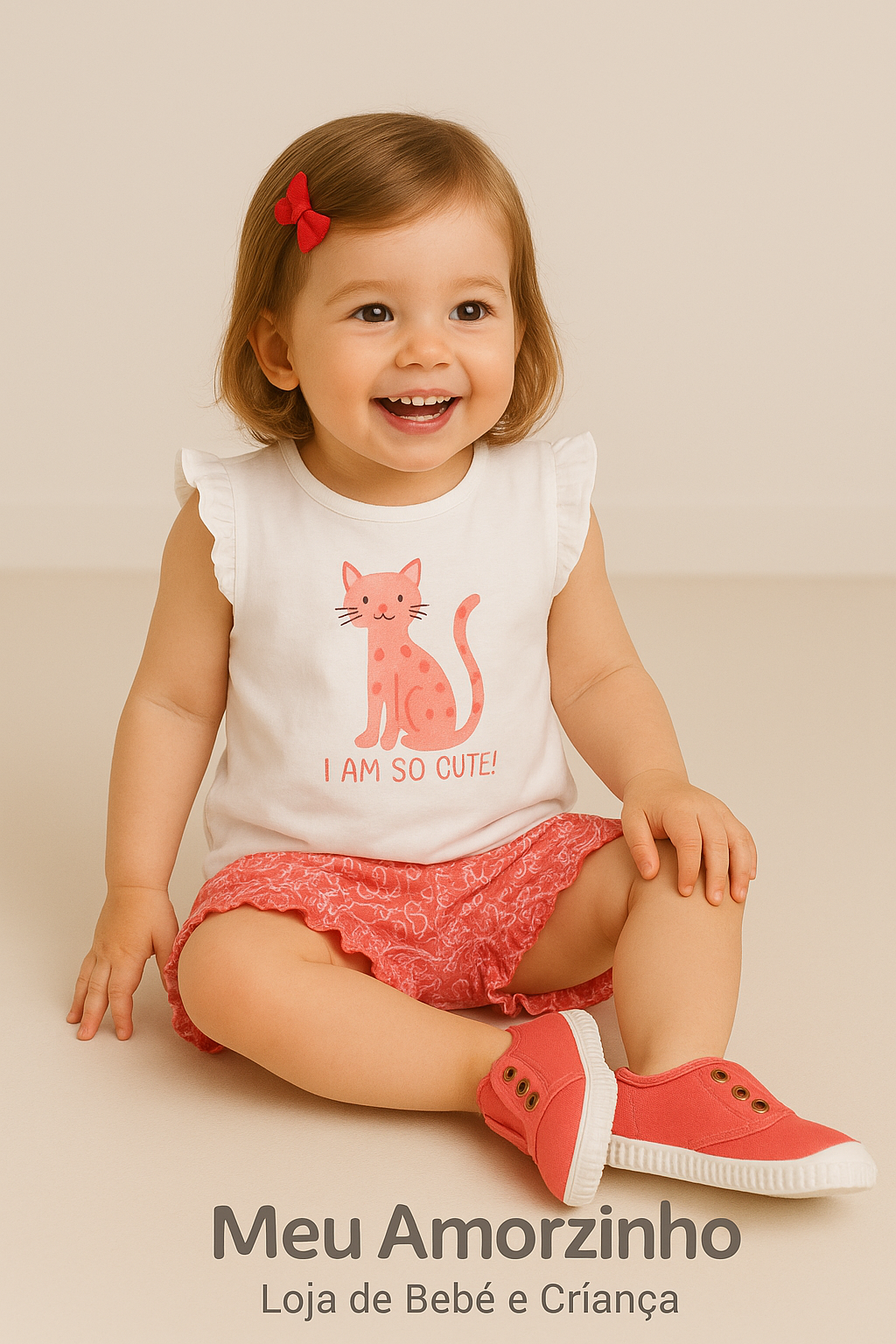 Conjunto de Algodão Menina 