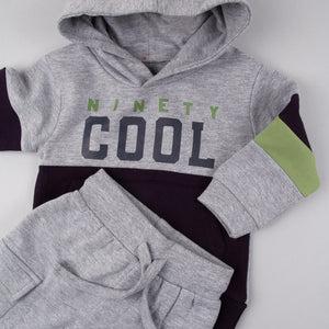 Fato de Treino Bebé “Ninety Cool” – Cinza, Azul Marinho e Verde | Babybol