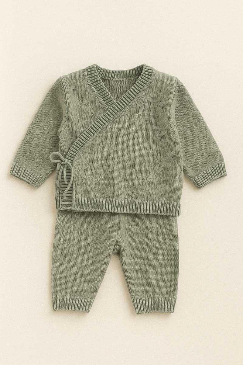 Conjunto de Malha Inverno para Bebé | 2 Peças