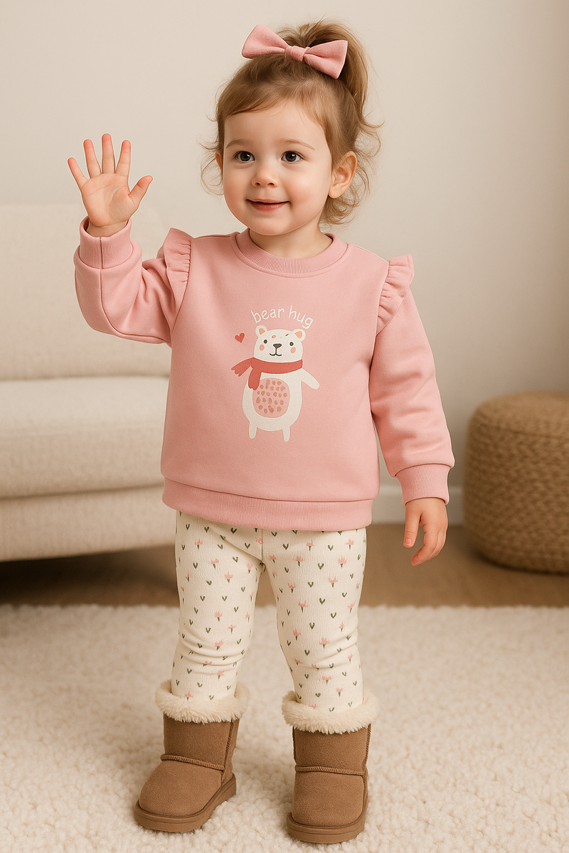 Conjunto “Bear Hug” – 2 peças Outono/Inverno (1-12 meses)