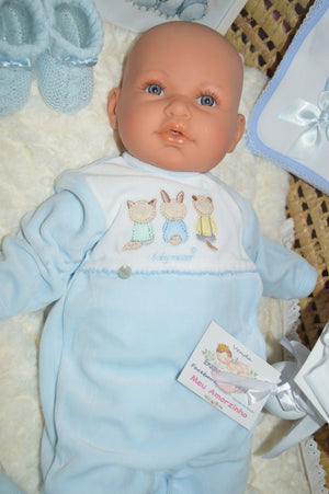 Babygrow de  veludo menino