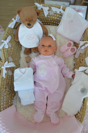 Babygrow de veludo coelhinho