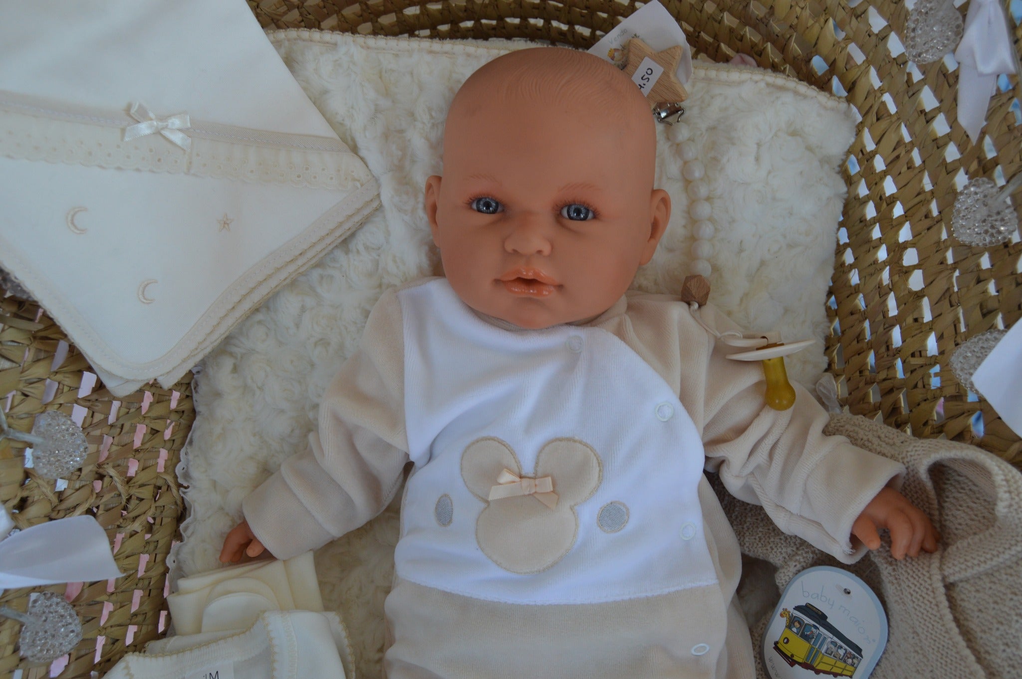 babygrow de veludo da Minnie