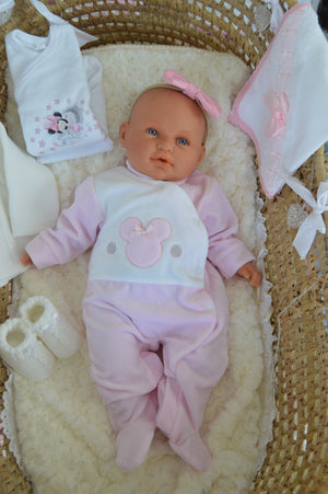 babygrow de veludo da Minnie