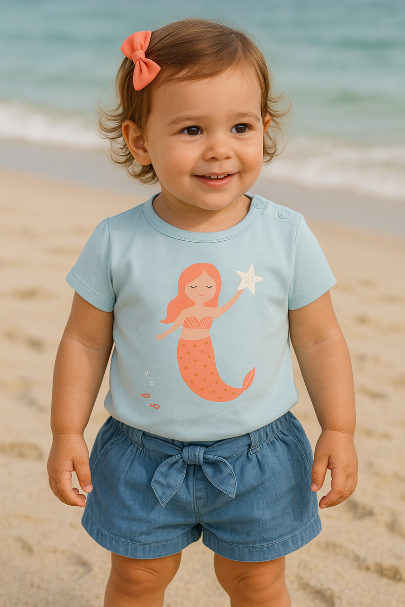 T-shirt Pequena Sereia