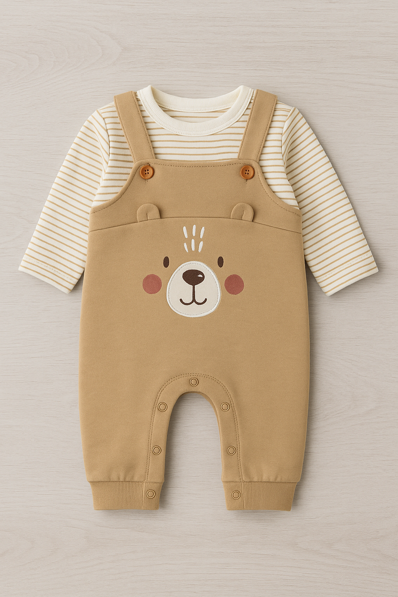 Macacão “Caramelo Urso” –  Outono/Inverno (1-12 meses)