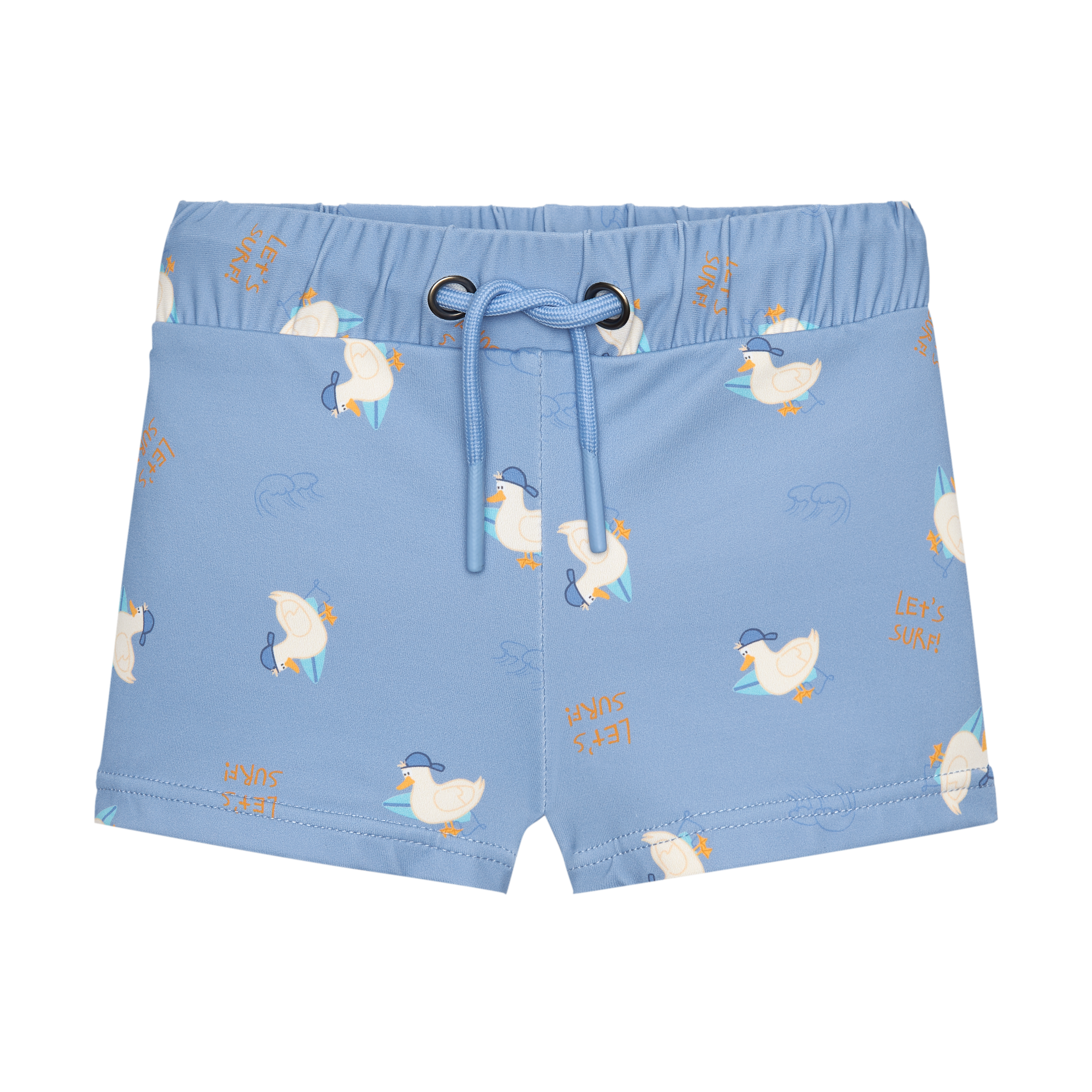 Calções de Praia e Piscina Gaivotas Bebé | Licra Forrada | 12-36 Meses