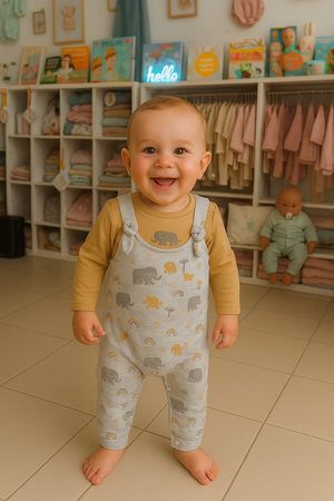 Conjunto Jardineiras Safari