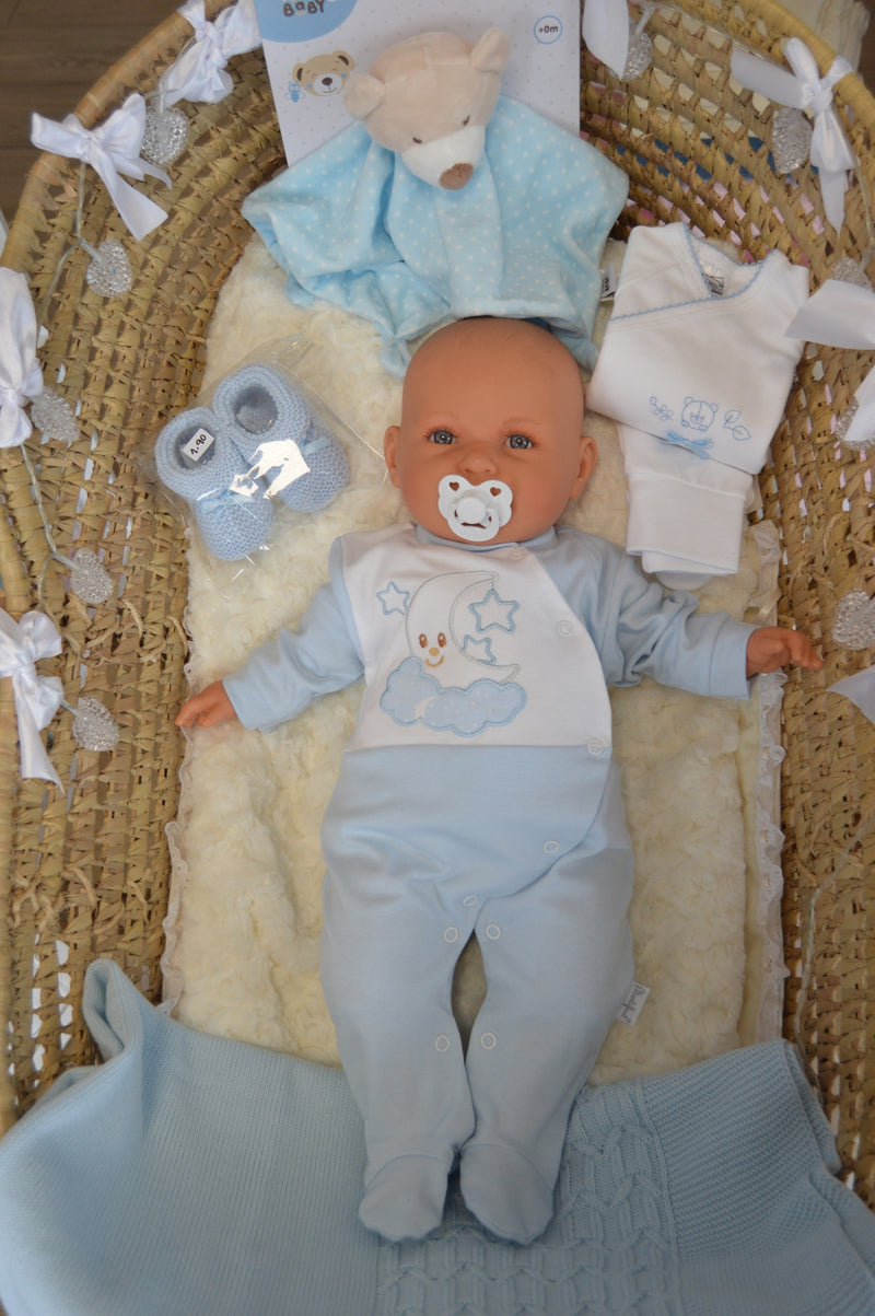 Babygrow de Algodão Lua e Estrela