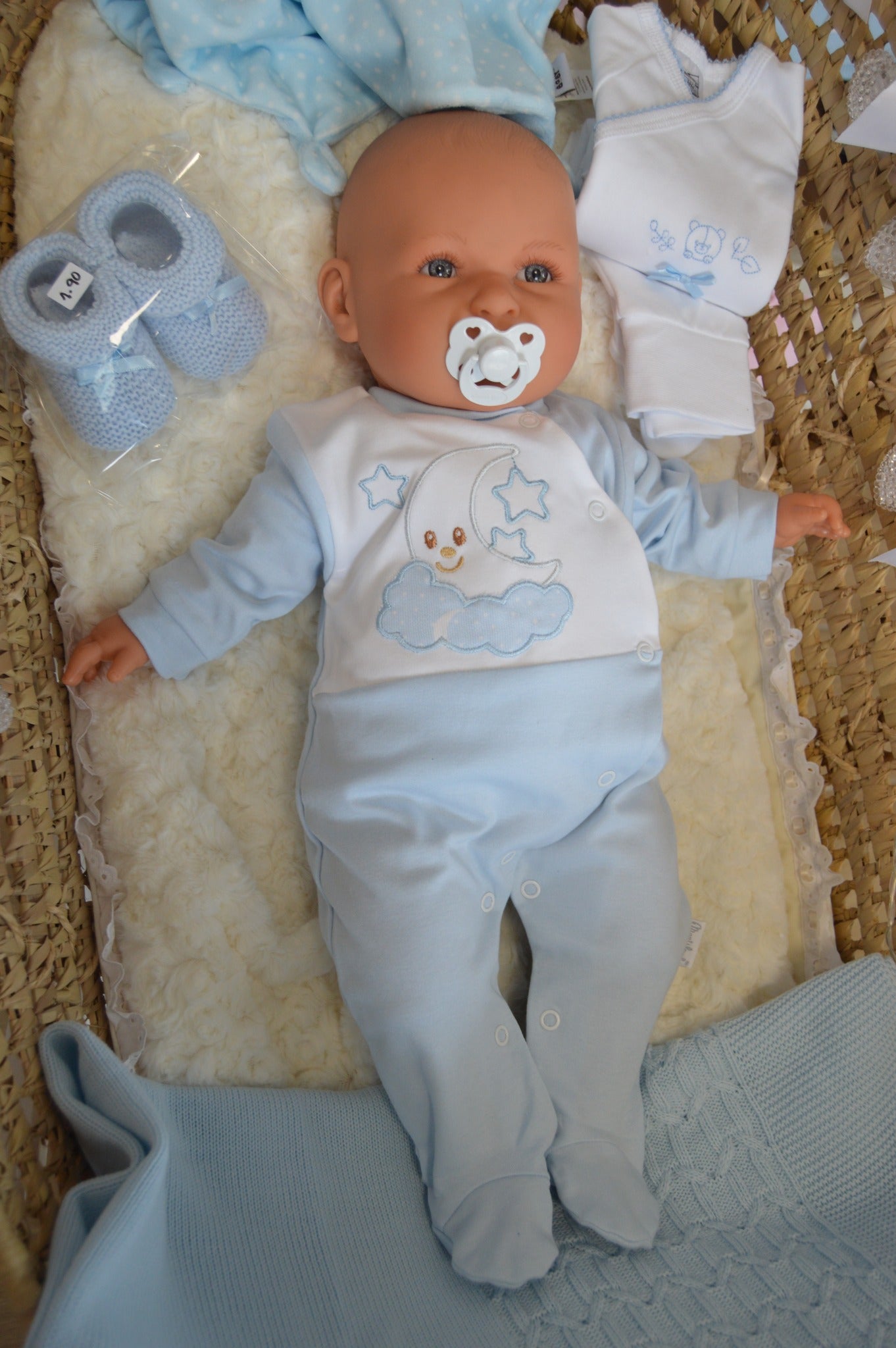 Babygrow de Algodão Lua e Estrela