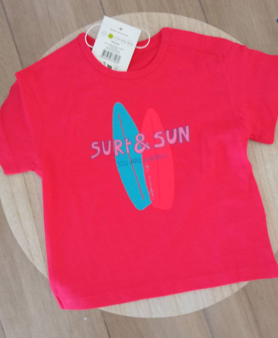 T-shirt de Manga curta Surf & Sun