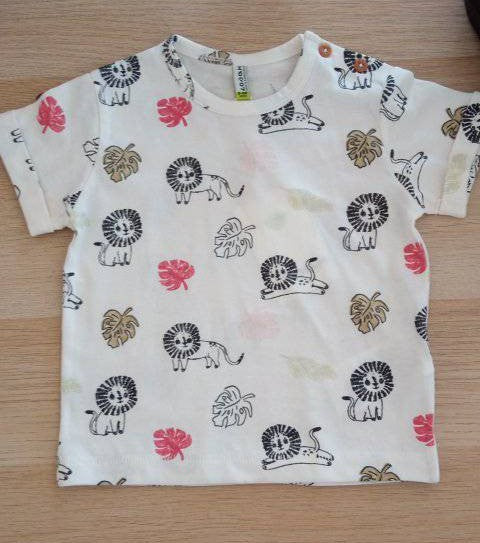 T-Shirt de Manga Curta Leozinhos