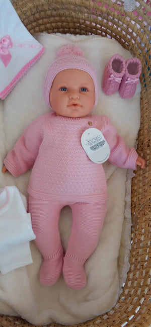 Conjunto de Malhinha Inverno Rosa
