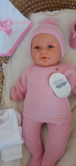Conjunto de Malhinha Inverno Rosa