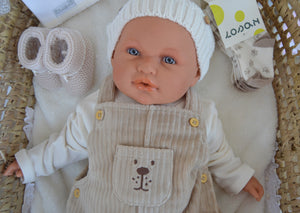 babygrow de veludo 2 peças