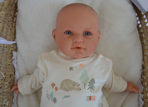 Babygrow de algodão com carda