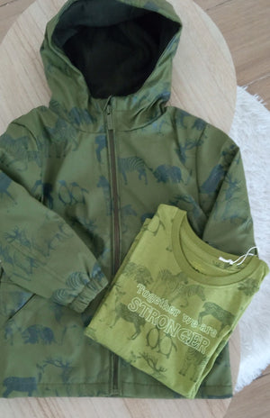 Casaco de Inverno com o tema Animais da Selva